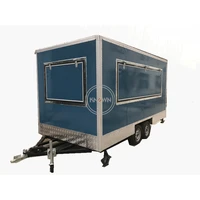 2 8m square shape mobile food trailer vending kiosk ice cream coffee bubble tea food cart catering equipment