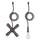 Потолочный вентилятор, тянущаяся цепь, шариковый вентилятор с бусинами, тянущаяся цепь, 13,6 дюйма, тянущаяся цепь вентилятора, набор с разъемом, металлические аксессуары для освещения, украшение