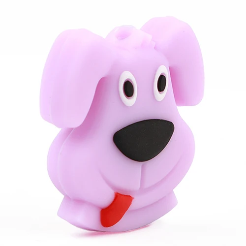 TYRY. HU 5 шт. Мультяшные мини собаки силиконовые бусины пищевое детское