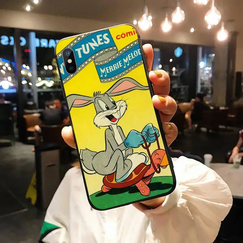 

Bunny Bugs New Cute Cartoon Phone Case for iPhone 11 12 pro XS MAX 8 7 6 6S Plus X 5S SE 2020 XR