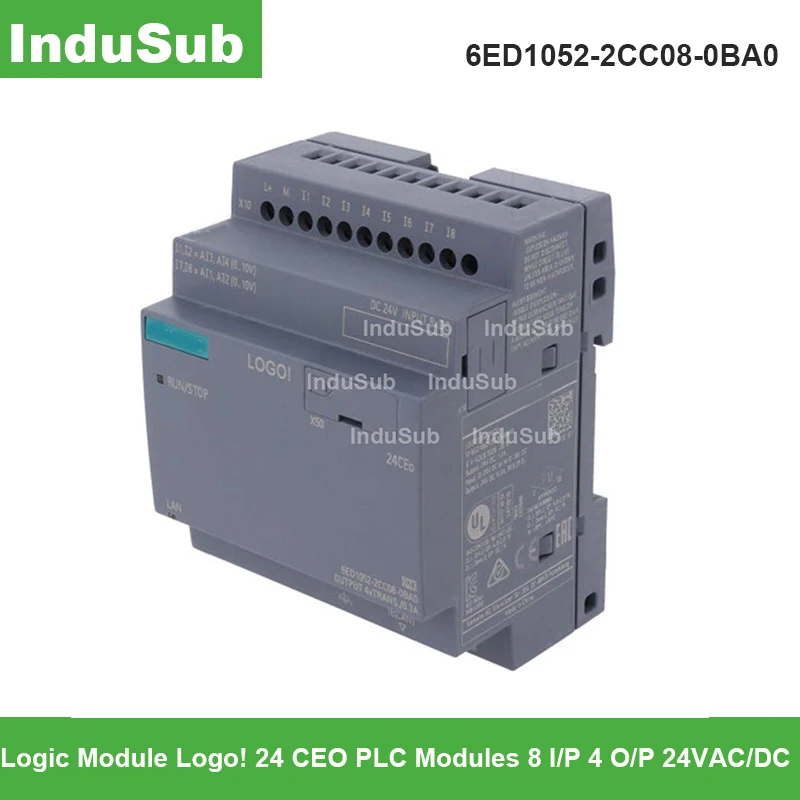 

6ED1052-2CC08-0BA0 Logic Module Logo! 24 CEO PLC Modules 8 I/P 4 O/P 24VAC/DC 6ED1 052-2CC08-0BA0