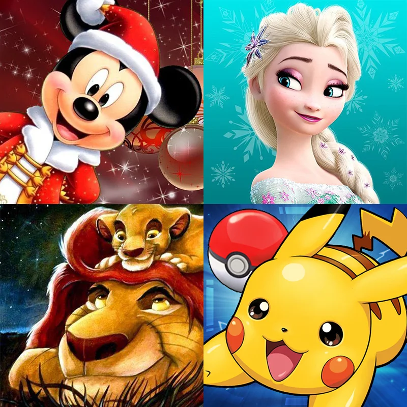 Алмазная живопись 5D сделай сам полностью квадратная/круглая Минни Маус Череп