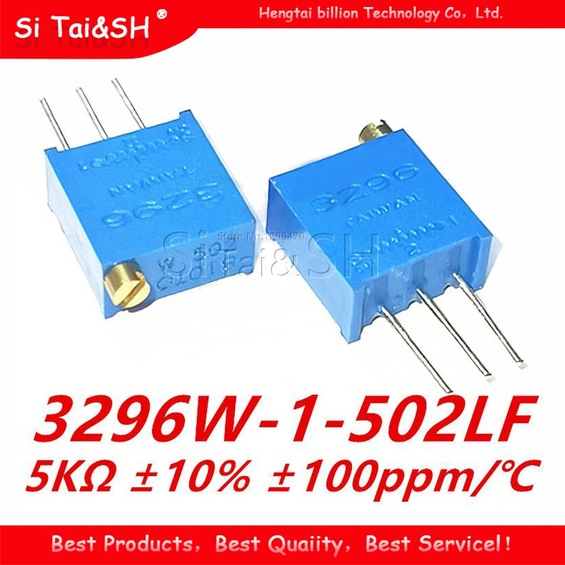 10 шт. 3296W 1 502LF 3296 Вт 5 к ом 502 W502 тримпот Триммер Потенциометр|Потенциометры| |
