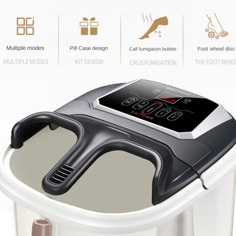 

Foot tub foot bath barrel foot washing automatic constant temperature heating electric household massage machine health foot the