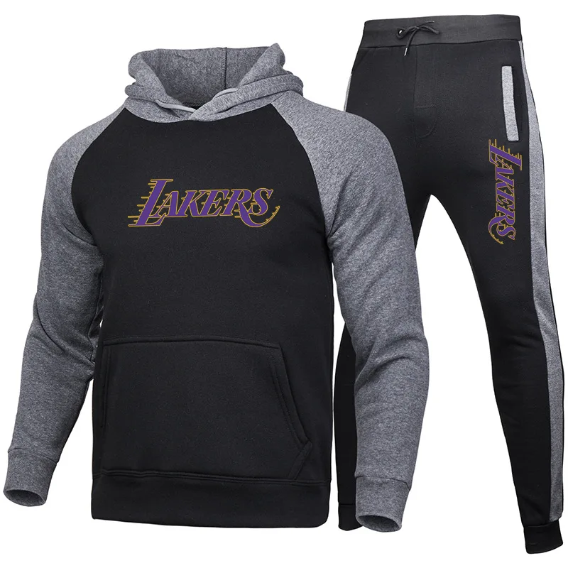 

New 2021 hot sale sweatshirt casual loose pullover hooded sweater pants suit