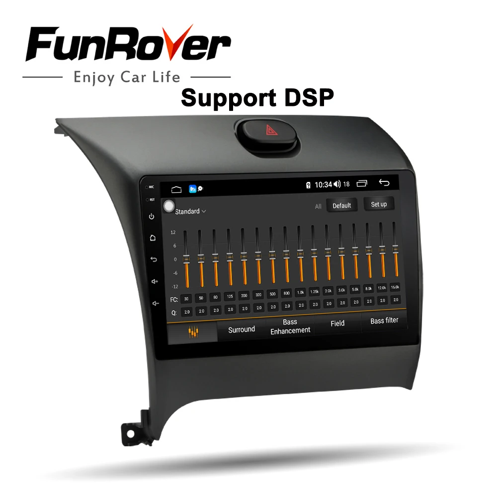 Funrover octa core 2 din android 9 0 автомобильный dvd мультимедийный плеер для Kia Cerato K3 2012 2016 радио
