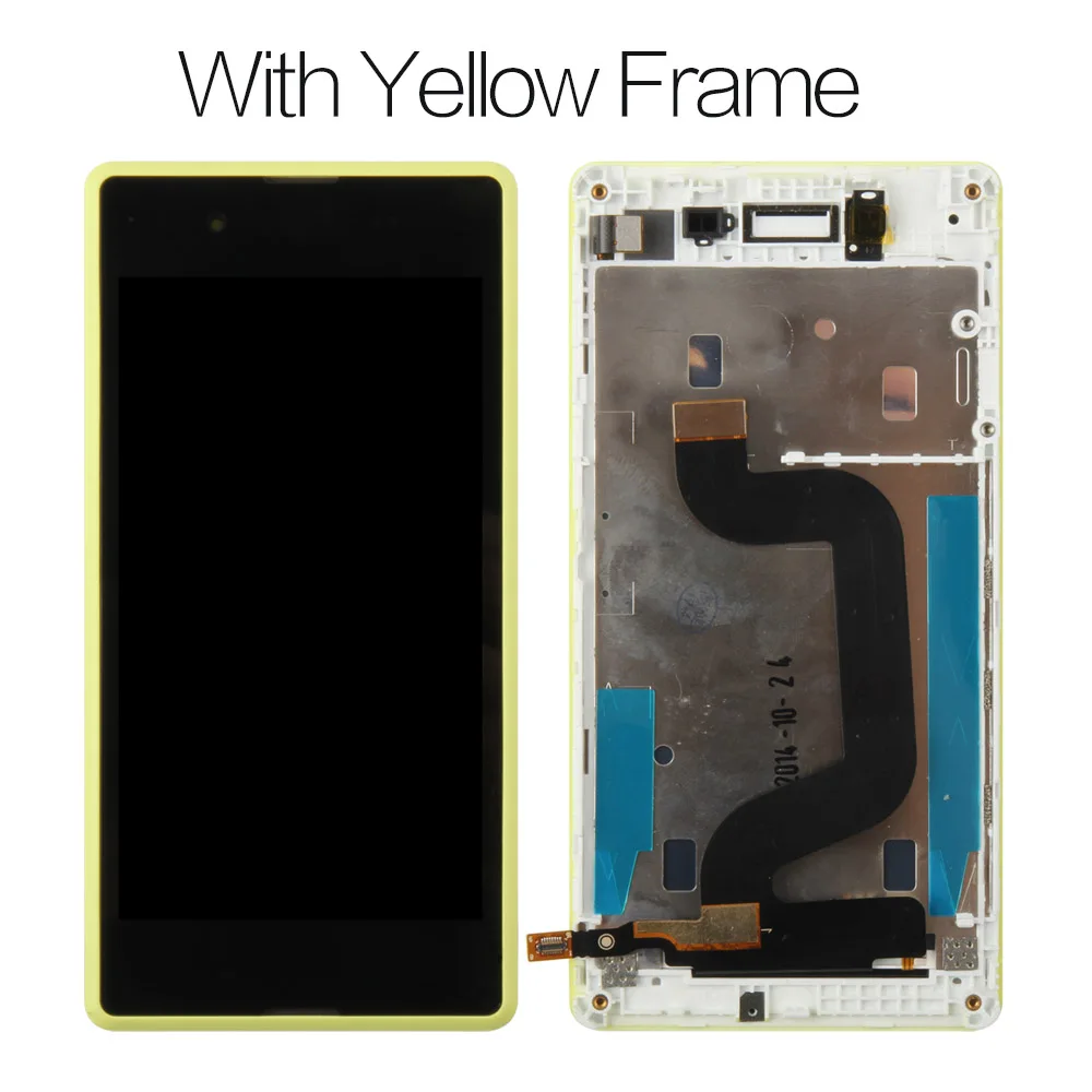 With Green Frame Протестированный 4,5 ''854x480 дисплей для SONY Xpeira E3 ЖК сенсорный экран дигитайзер дисплей для SONY Xperia E3 lcd D2203 - Цвет: With Green Frame