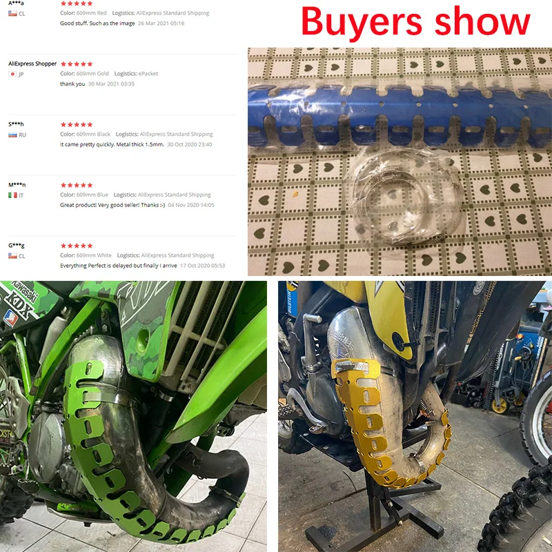 

Exhaust Heat Shield Muffler Protector Cover For YAMAHA YZ125 YZ250 YZ426F YZ450F for HONDA CRF 450X/250LX Motor Shield Guard