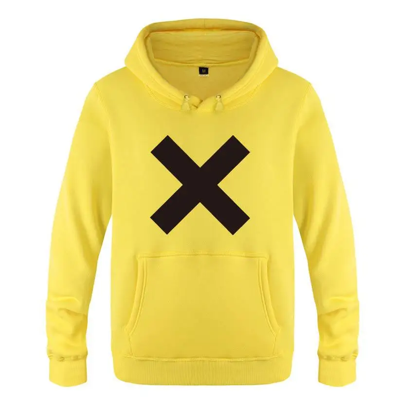 

The XX Rock Hoodies Men Fleece Long Sleeve Man's Hooded Sweatshirt Winter Hip Hop Fitness Pullover Overcoat Moleton Masculino