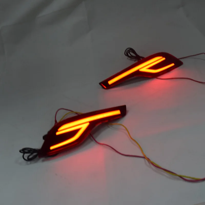 

ECAHAYAKU 1 Pair LED DRL Rear Tail Light for Honda CRV 2017 2018 Rear Bumper Light Rear Brake Light Car Styling Daytime Light