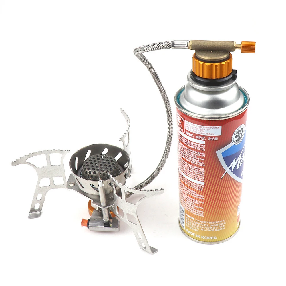 

Portable Camping Stove Metal Gas Flat Gas Tank Adapter Valve Canister Refill Adapter Gas Convertor Shifter Cylinder Camping Tool