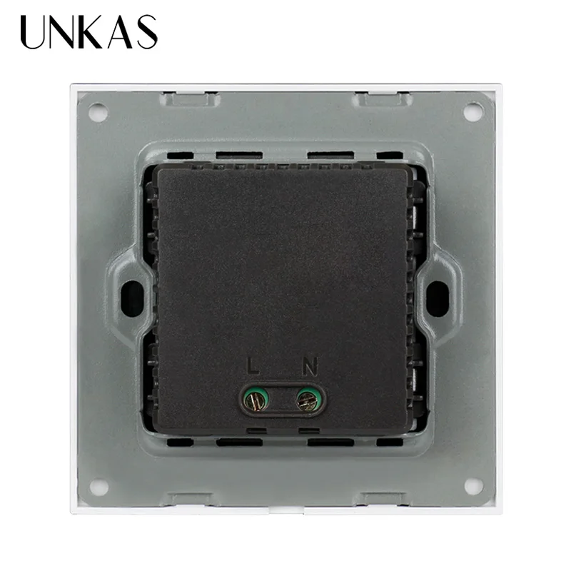 UNKAS PC Plastic Panel UK Standard Wall Power Socket Electrical Outlet Dual USB Smart Charging Port 5V 2A Output | Обустройство дома