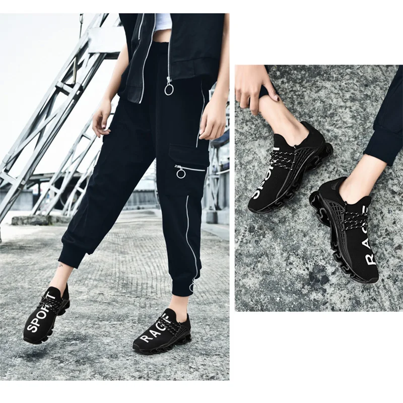 

Fashion Blade Men Women Running Shoes Comfortables Breathable Sneakers Couple Casual Outdoor Sports Shoe Damping Sneaker
