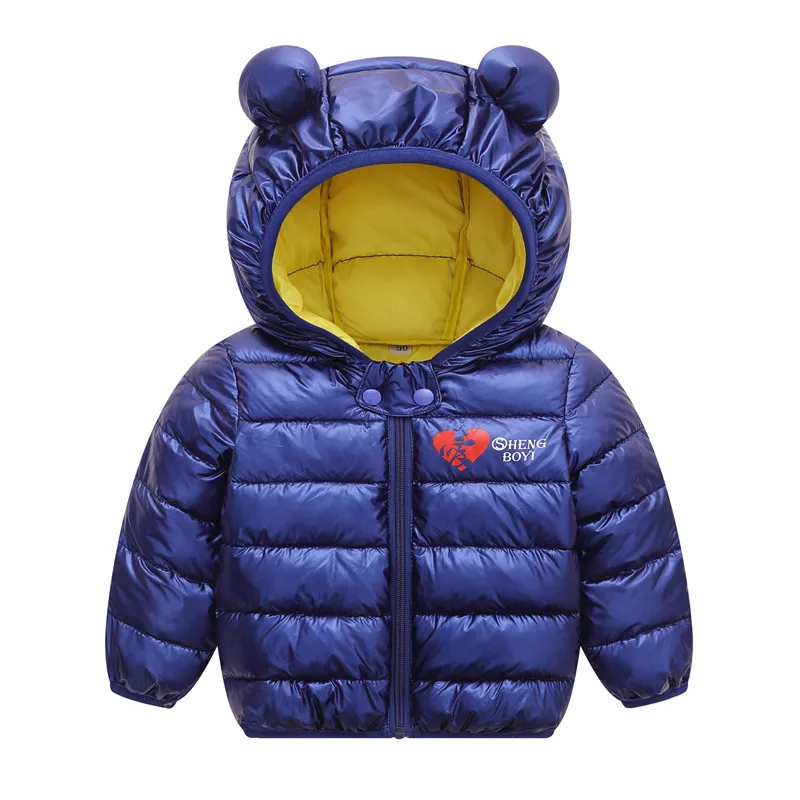 dark blue Детские куртки+ штаны, комплекты из 2 предметов, осенне-зимнее пальто с капюшоном для мальчиков теплые штаны куртка для девочек костюм для малышей Детский костюм - Цвет: dark blue