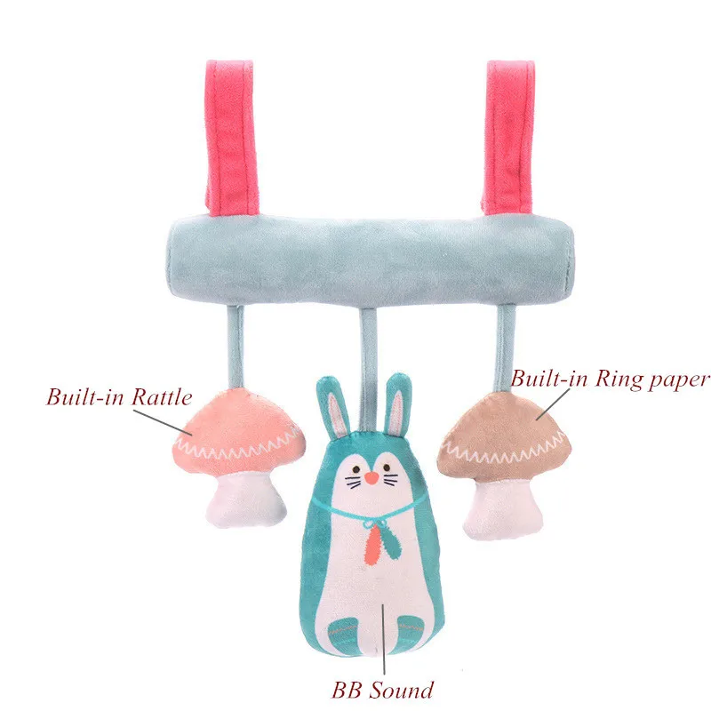 Hanging Toys A Детская коляска, игрушки, милые животные, погремушка, кровать, кроватка, автомобильная подвесная коляска, спиральные плюшевые успокаивающие игрушки, прорезыватель, Развивающая погремушка, игрушка - Цвет: Hanging Toys A