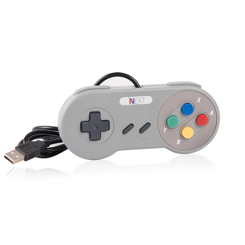 1pc Проводной джойстик контроллер USB геймпад USB игровой контроллер Joypad для ретро SNES игровой коврик для Windows PC MAC - Цвет: 1pc