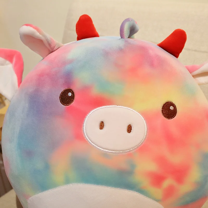 Kawaii плюшевая игрушка поросенок Мягкое Животное Единорог анимэ кукла корова в
