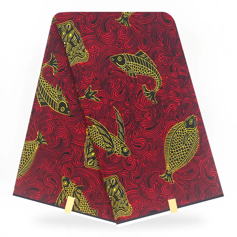 

Clothes Material For Sewing By The Yards 100%Soft 100%High Quality Nigerin Style African Wax Dye Printed Cotton Fabric V-L 77