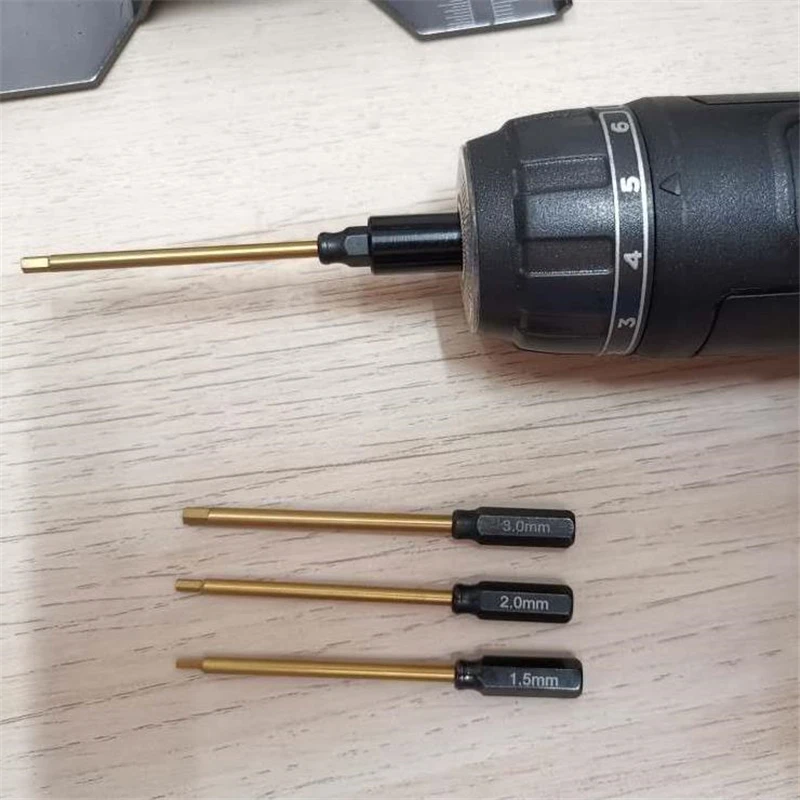 

RJX 1.5/ 2.0/ 2.5/ 3.0mm 4 In1 6.35mm Hex Screwdriver Repairing Tool for RC Models Car Boat Airplane