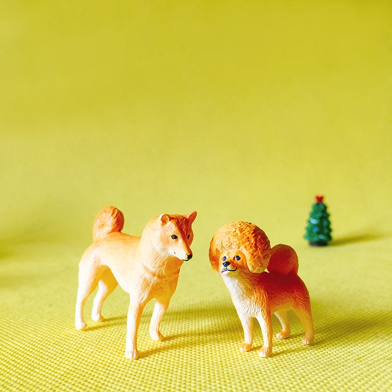 Желтый собака/сказочный садовый гном/террариум с мхом