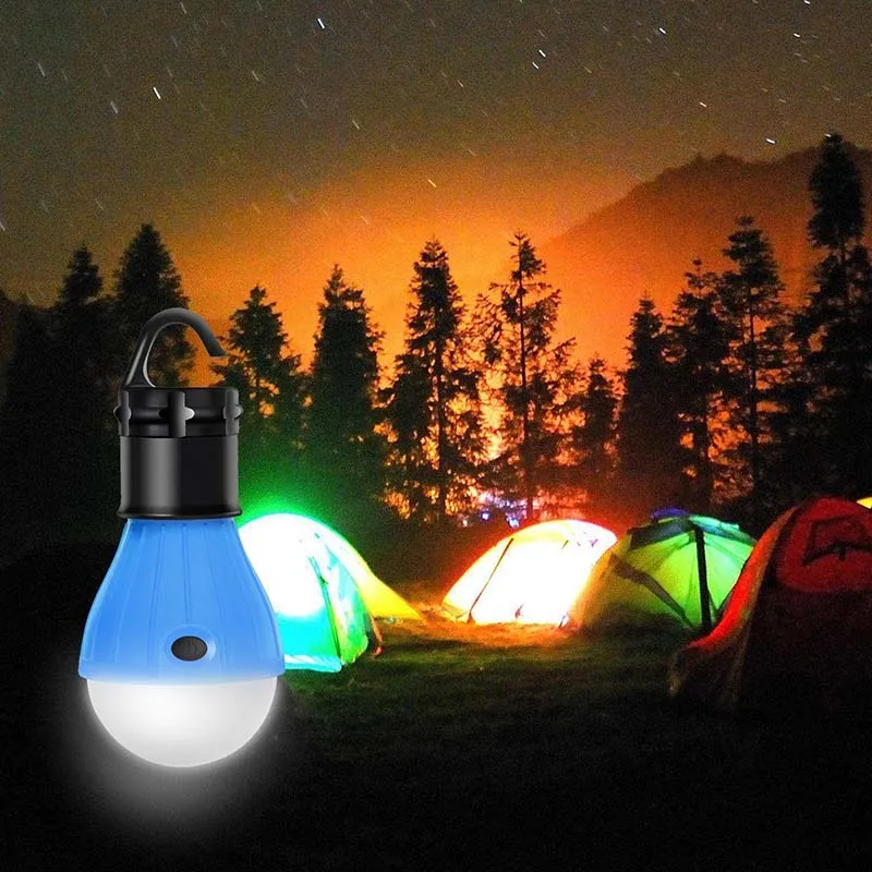 

Portable Outdoor Hanging 3 LED Camping Lantern Soft Light LED Camp Lights Bulb Lamp for Camping Tent Fishing Camping Equipment