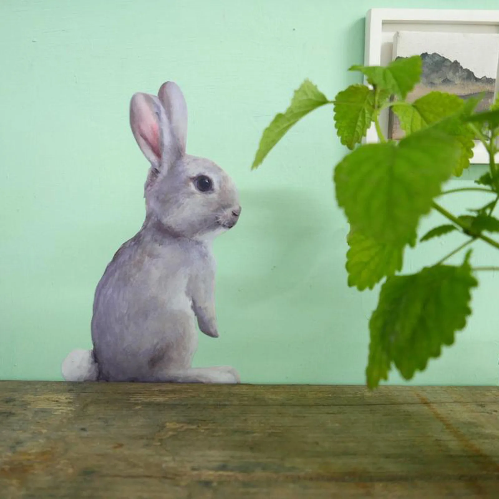 Банни стикер на стену в виде кролика наклейка лесной настенные Стикеры для