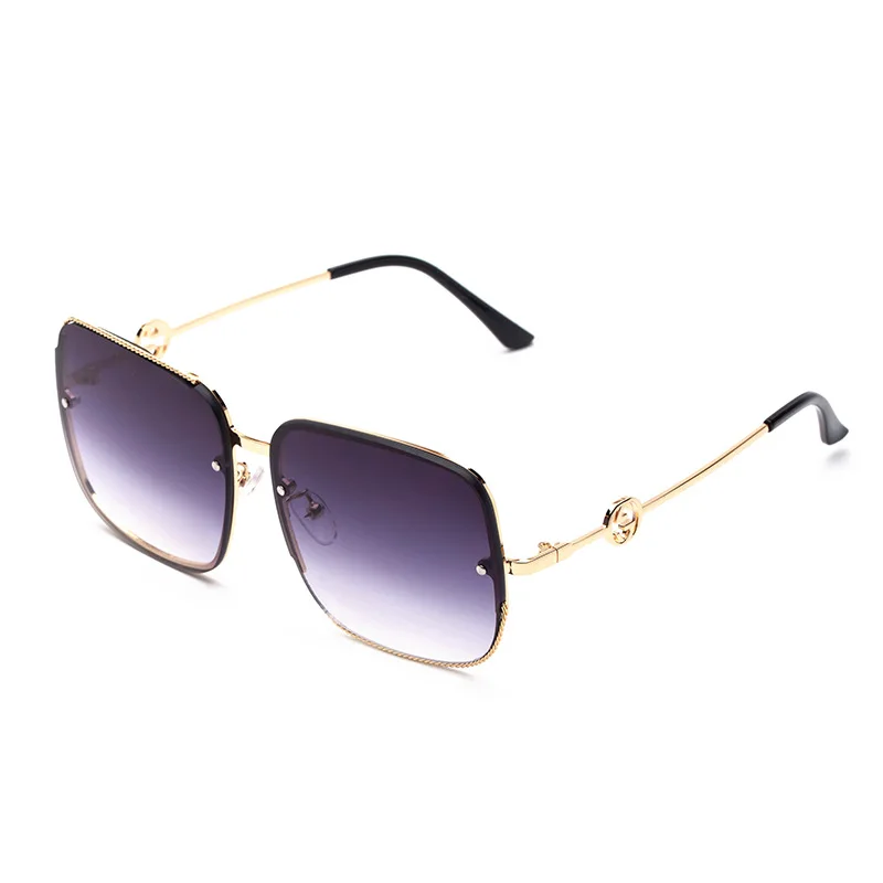 

New ladies fashion wire ring sunglasses square sunglasses lunette de soleil femme sunglasses women 2020