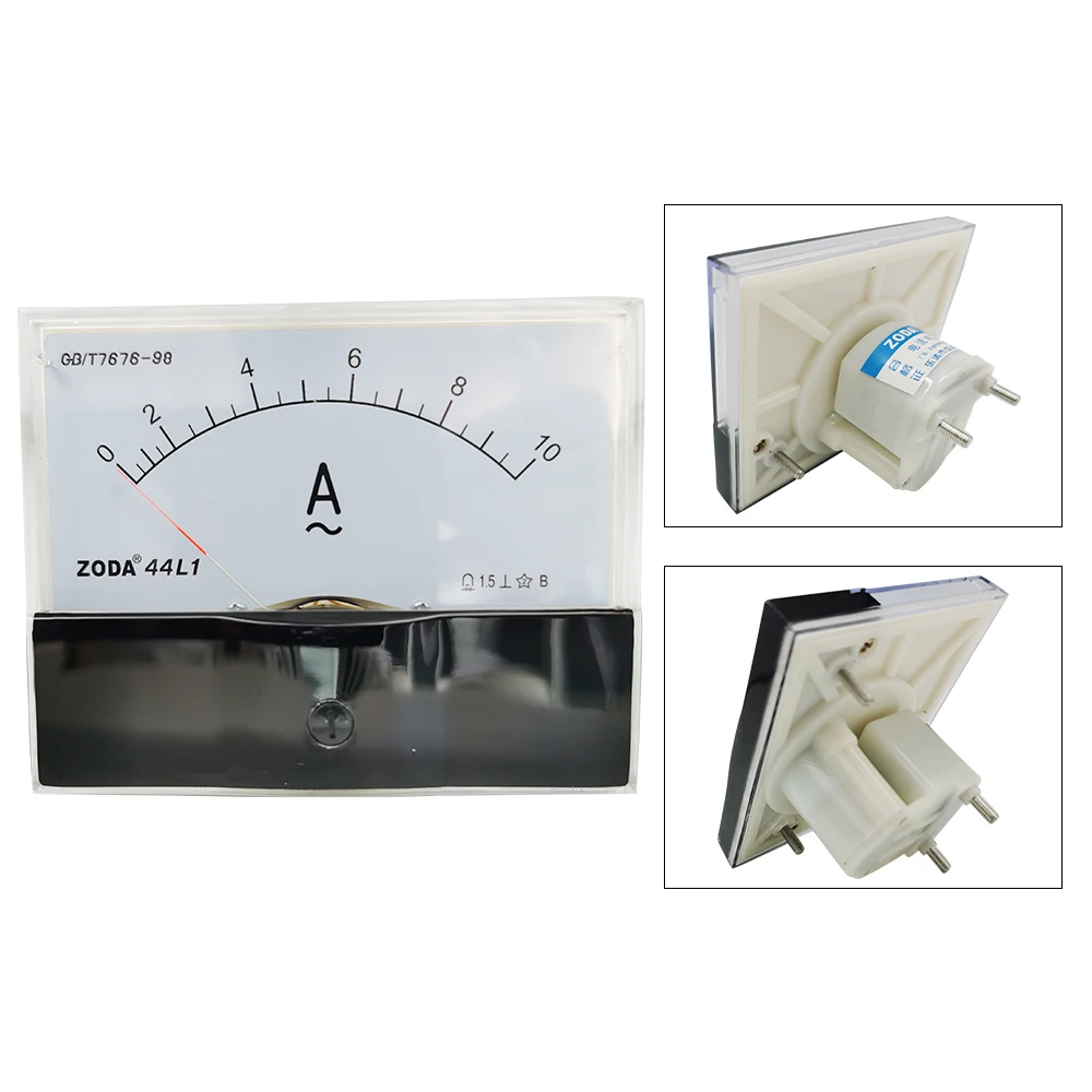 

1PC 44L1-A 50/5A 100/5A 200/5A 400/5A AC Analog Meter Panel AMP Current Ammeter Gauge Use With Transformer 100*80MM Amperimetro