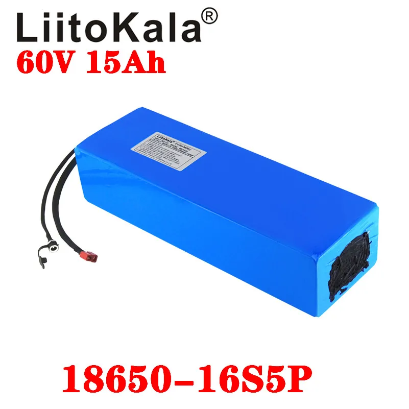 Аккумулятор LiitoKala для электровелосипеда 60 В 20 Ач 25 30 15 18650 литий-ионный