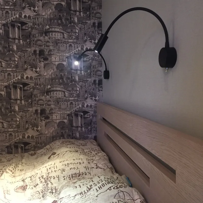 Topoch направленного настенный светильник Электрический проводной лампа для