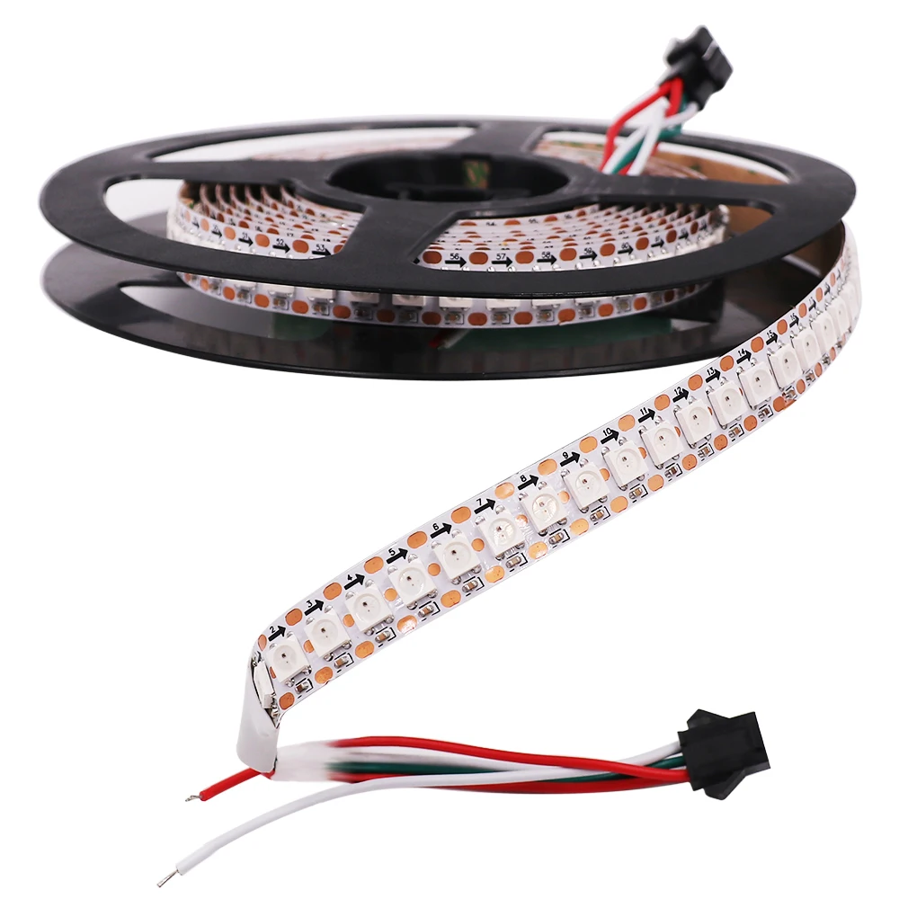Светодиодная ленсветильник RGB 5050 WS2812B полноцветная Пиксельная лампа DC5V