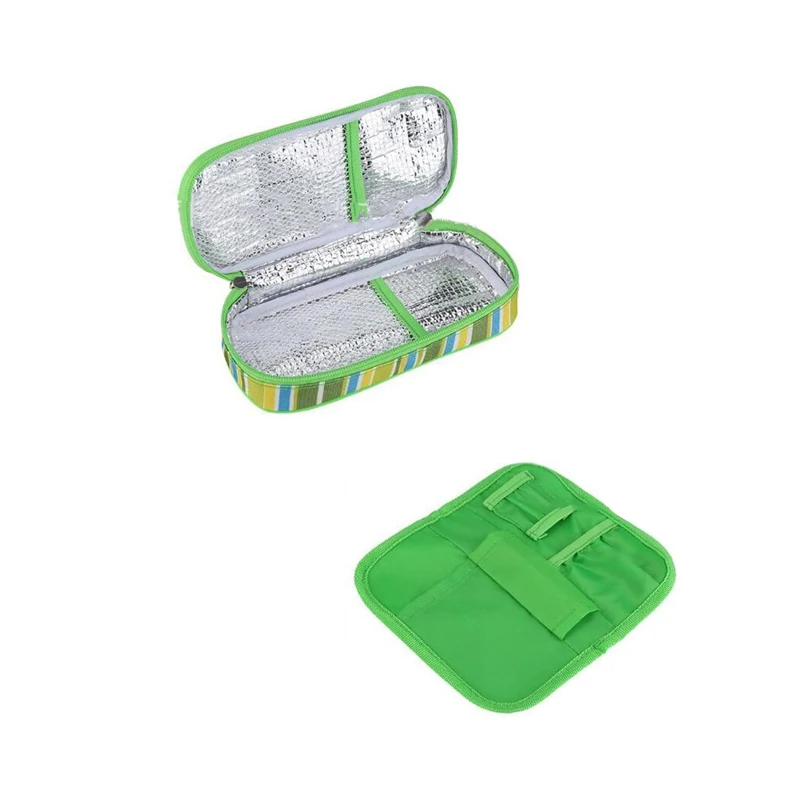 Portable Insulin Cooling Bags Ice Pack Thermal Cooler Bag Refrigerator Travel Storage and Diabetic Supplies | Дом и сад