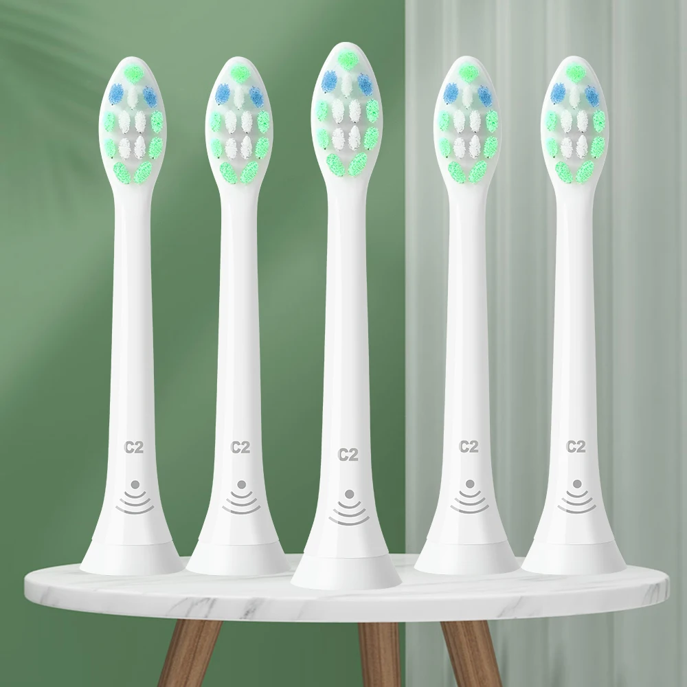 

Сменные насадки для зубной щетки, совместимые с Philips Sonicare Fits 2 Series 3, зубной налет DiamondClean FlexCare
