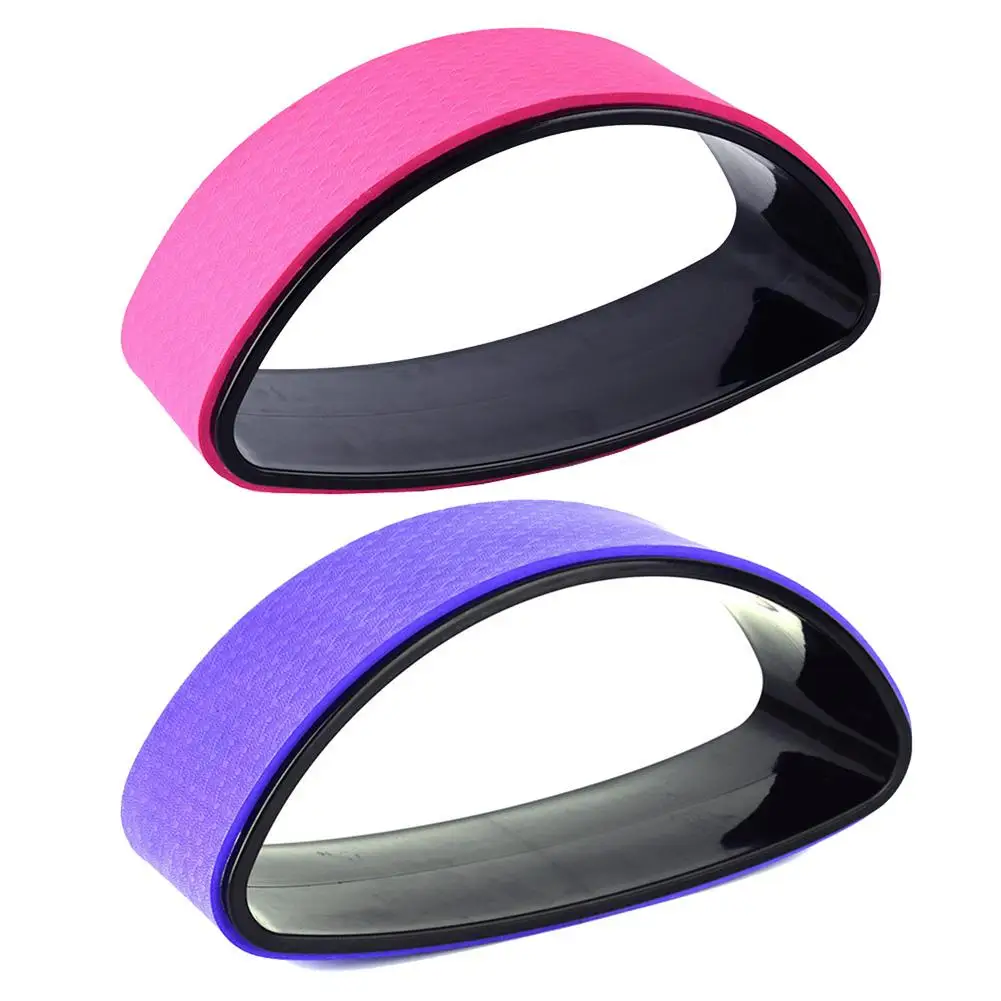 

Yoga Wheel Bent Back Stretch Half-round Natural Cork Solid Fitness Wheel Ring Sturdy Yoga Training Supplies For Yoga Beginners