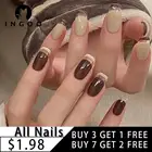 24 шт. шикарные прозрачные полые французские накладные ногти полное покрытие накладные ногти съемные искусственные накладные ногти с клеем