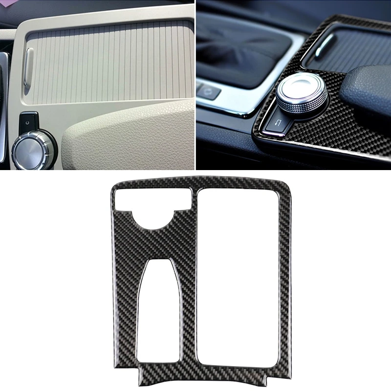 

Car Carbon Fiber Left Drive Gear Position Panel Decorative Sticker for Mercedes-Benz W204 2007-2013 / W212 2010-2012