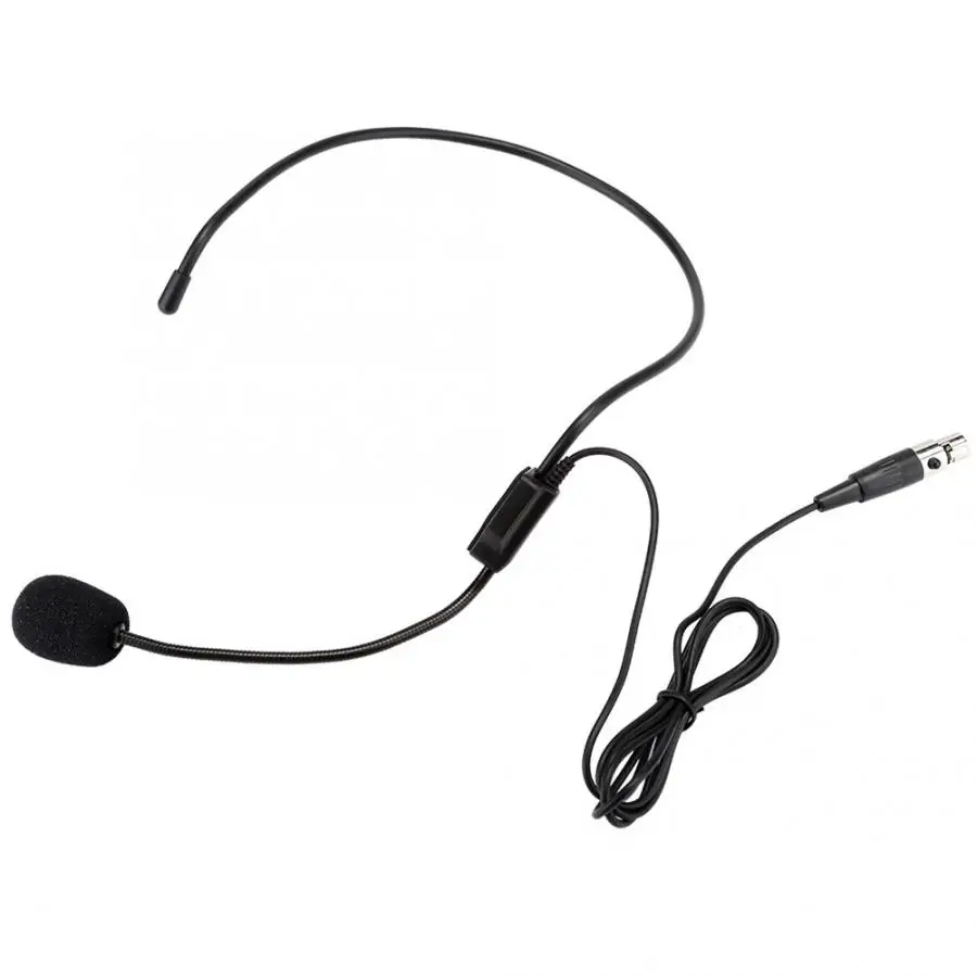 Мини XLR 3 Pin TA3F Plug профессиональный беспроводной головной износ микрофон