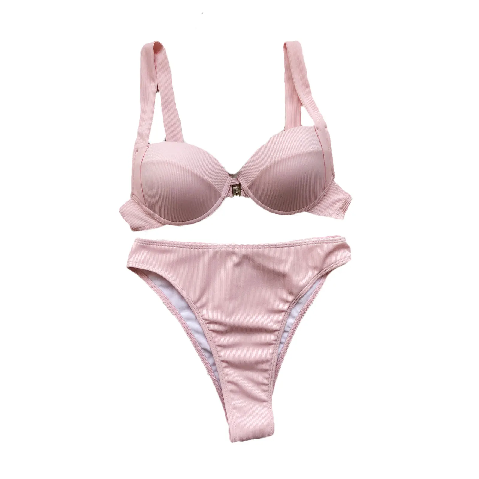 Летний женский раздельный купальник комплекты для взрослых простой стиль