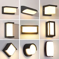 led wall lamp wall sconce hardwired wall mounted lights outdoor waterproof garden lighting bedside living room stairs wall light