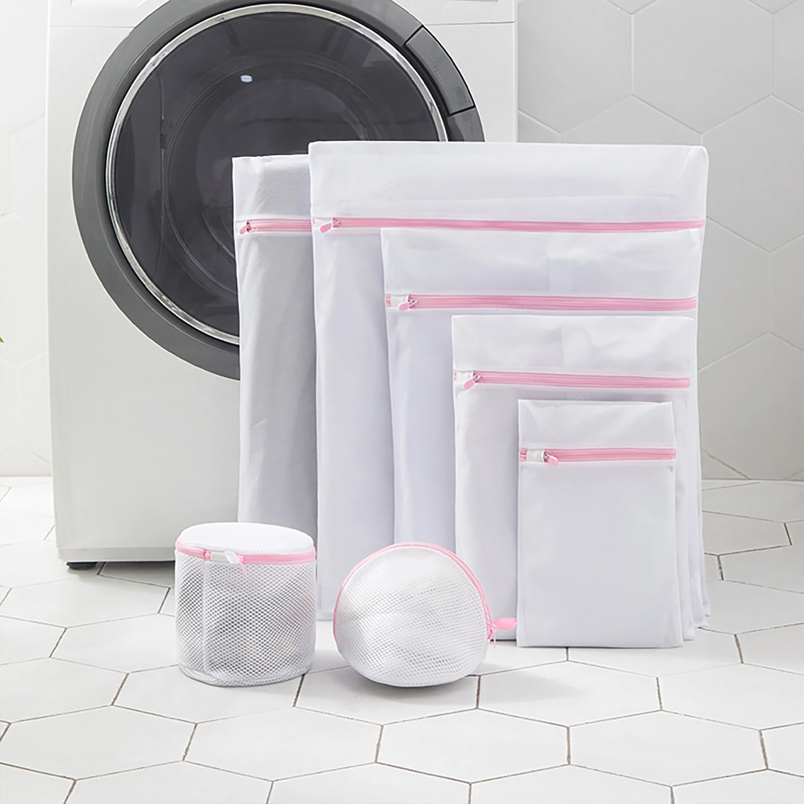 

Mesh Laundry Bag Travel Storage Bag Ideal Machine Washable 8 Pack Washing Machine Clothes Protection Net Laundry Bag