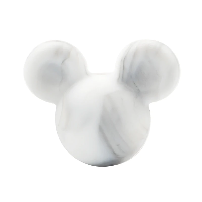 Marble LOFCA 10 шт./лот Микки силиконовые бусины Детские Прорезыватели игрушка мягкая Жевательная прорезыватель BPA бесплатно DIY Шарм ожерелье пищевой ювелирное изделие - Цвет: Marble