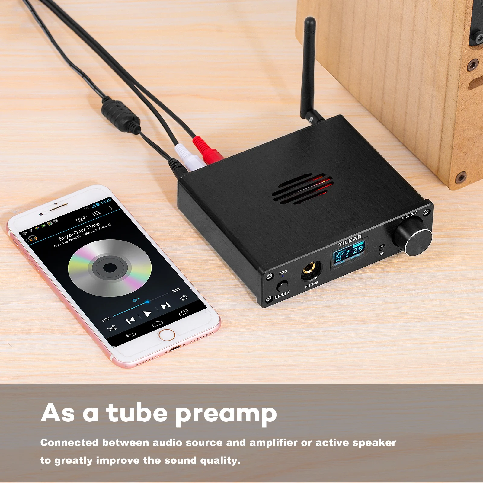 Douk аудио HiFi ламповый предусилитель стерео приемник Bluetooth Домашний Настольный