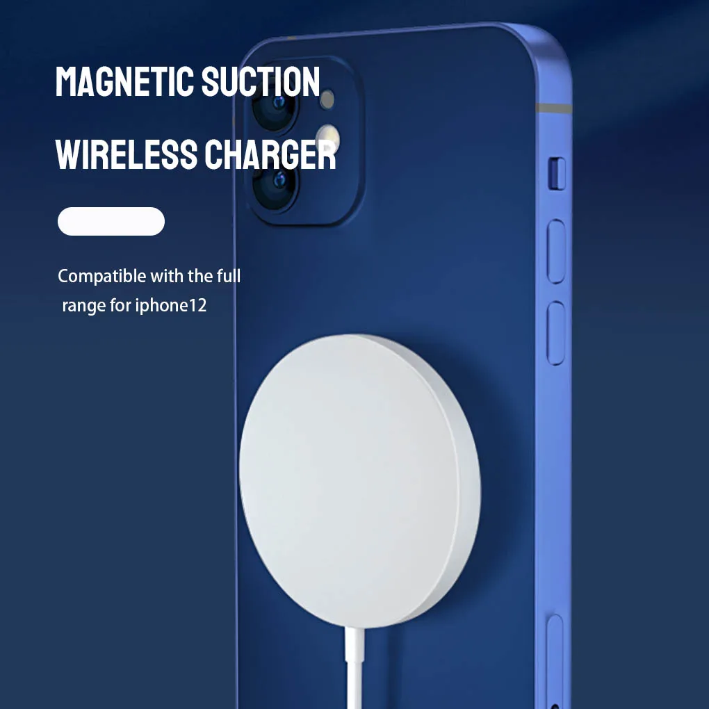 

Magnetic Wireless Charger For iPhone 12 Pro Max Mini Qi Fast Charger for iPhone 12 USB C 15W Wireless Charger for IOS phone