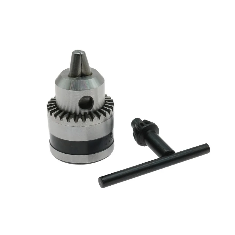 1PCS 3.17mm/4mm/5mm/6mm/7mm/8mm/10mm Motor Shaft Coupler Sleeve Coupling B10 Drill Chuck Taper Connecting Rod - Цвет: B10 Drill Chuck