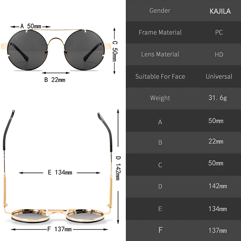 Round Steampunk Rimless Sunglasses Women 2022 Fashion Elastic Temples Brand Designer Vintage Sun Glasses For Men Lentes De Sol