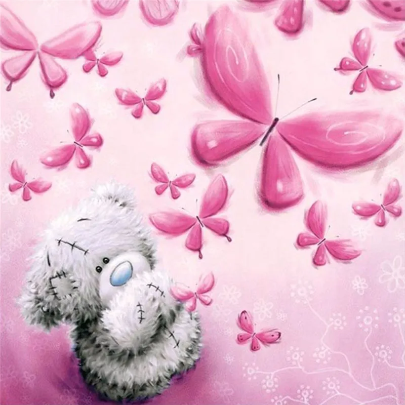 Милый медведь 5D Diy алмазная живопись Алмазная вышивка крестиком мультяшный