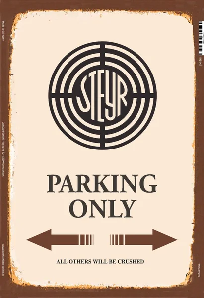 Металлический трактор Steyr-letrero для парковки, letrero de estagio para granja, украшение для гранита, подарок для гранита