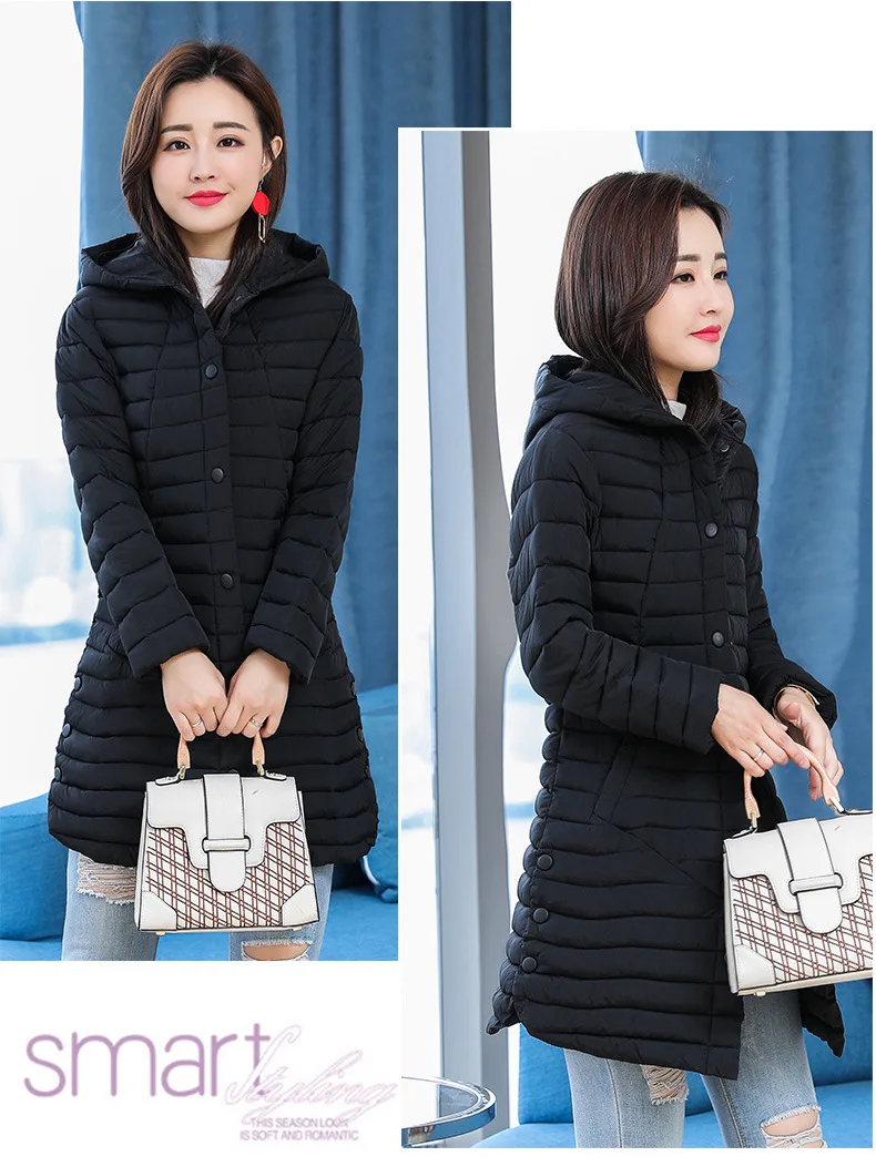 AliExpress New Style down Jacket Cotton-padded Clothes Women's Slimming WOMEN'S Dress Cotton-padded Jacket Thin Slim Fit Mi