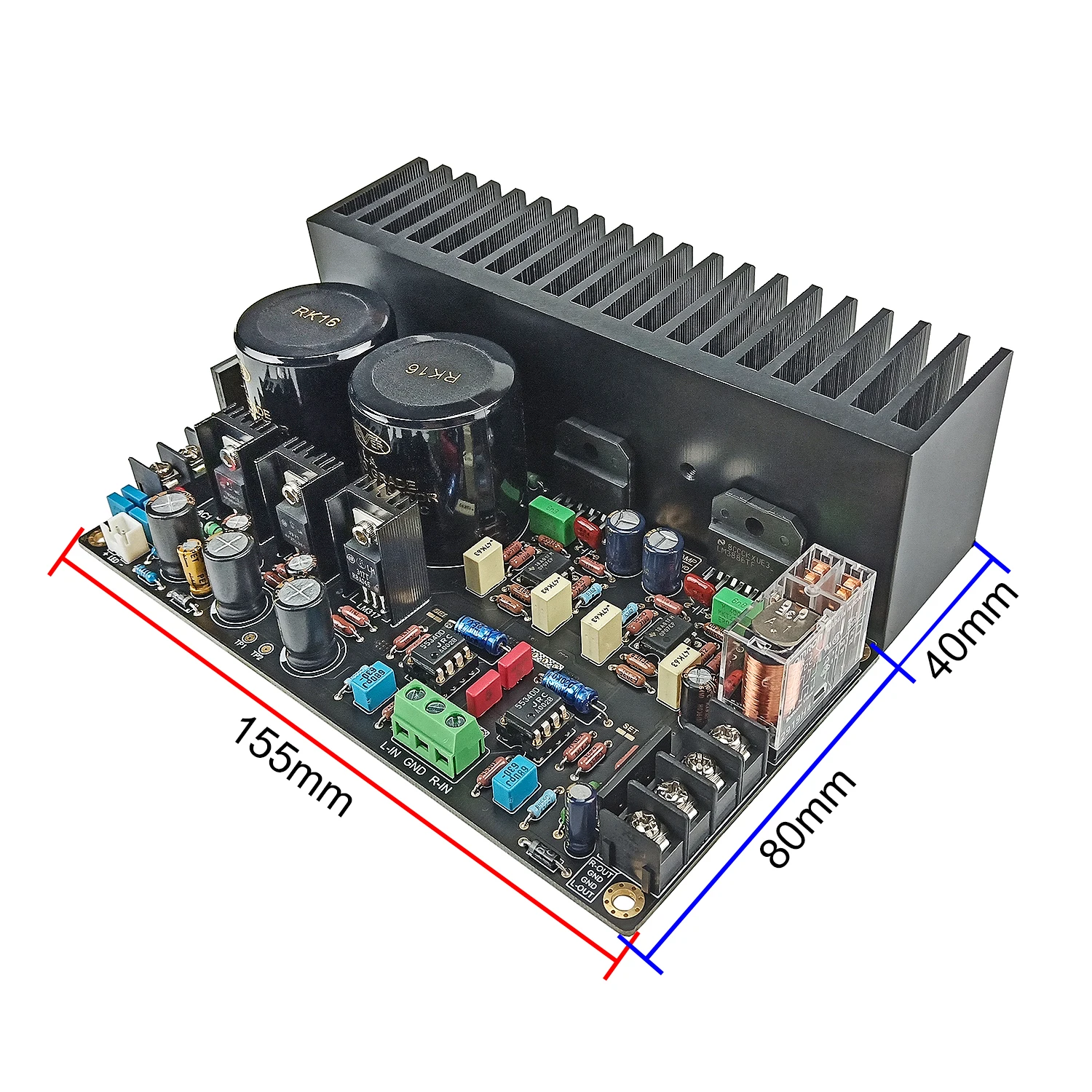 HiFi UPC2581V на полупроводниковой трубка усилитель мощности двухканальный готовый 150W