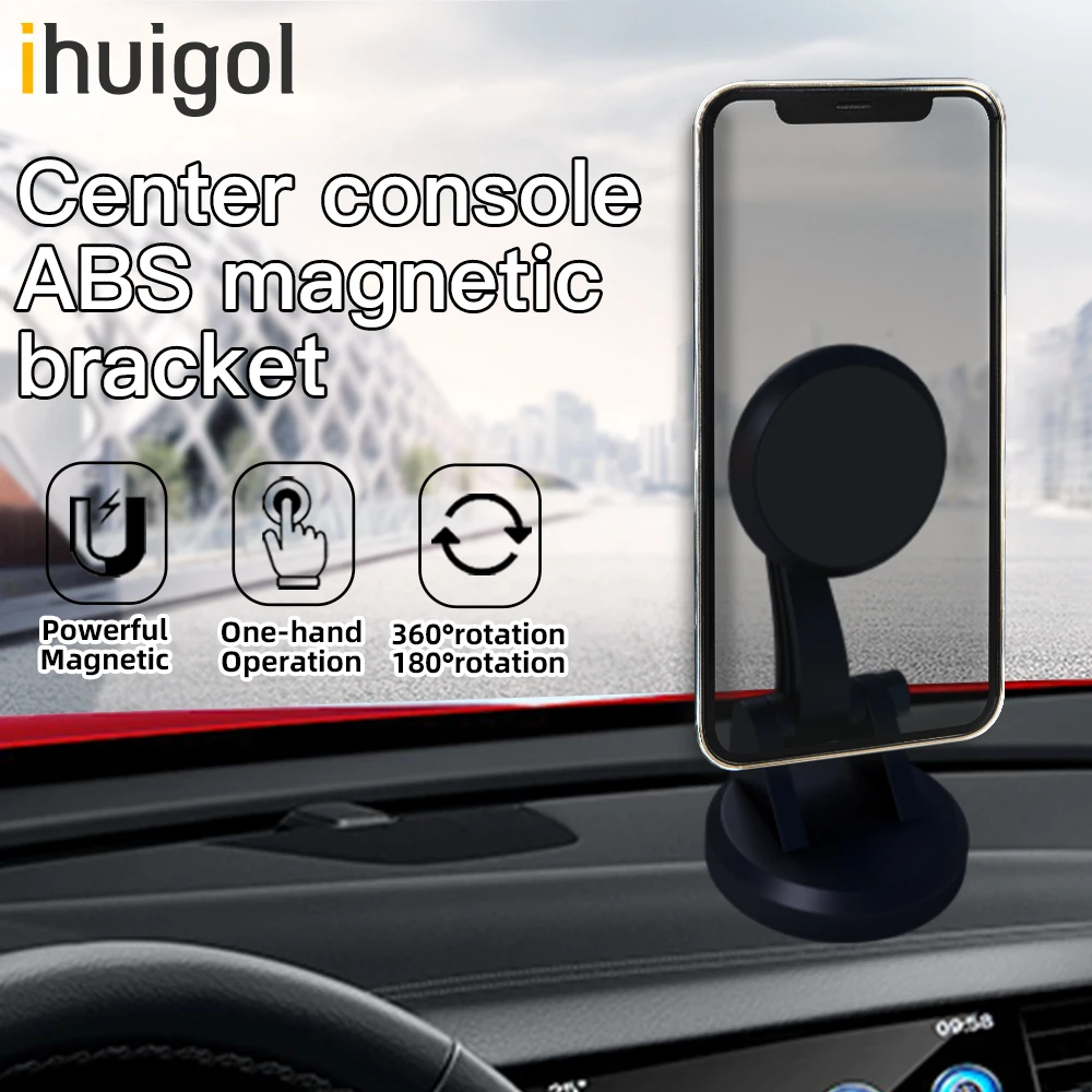 

ihuigol 360 Magnetic Car Phone Holder Ball Dashboard Mount Stand Bracket in Car Support GPS For iPhone 13 Samsung Xiaomi Redmi